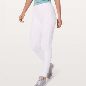 Lululemon squatproof white All the Right Places Pant II 28" length leggings Sz 6